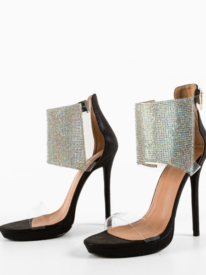 Sandale cu toc Joakim Argintii