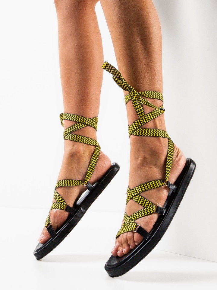 Sandale dama Nergis Galbeni