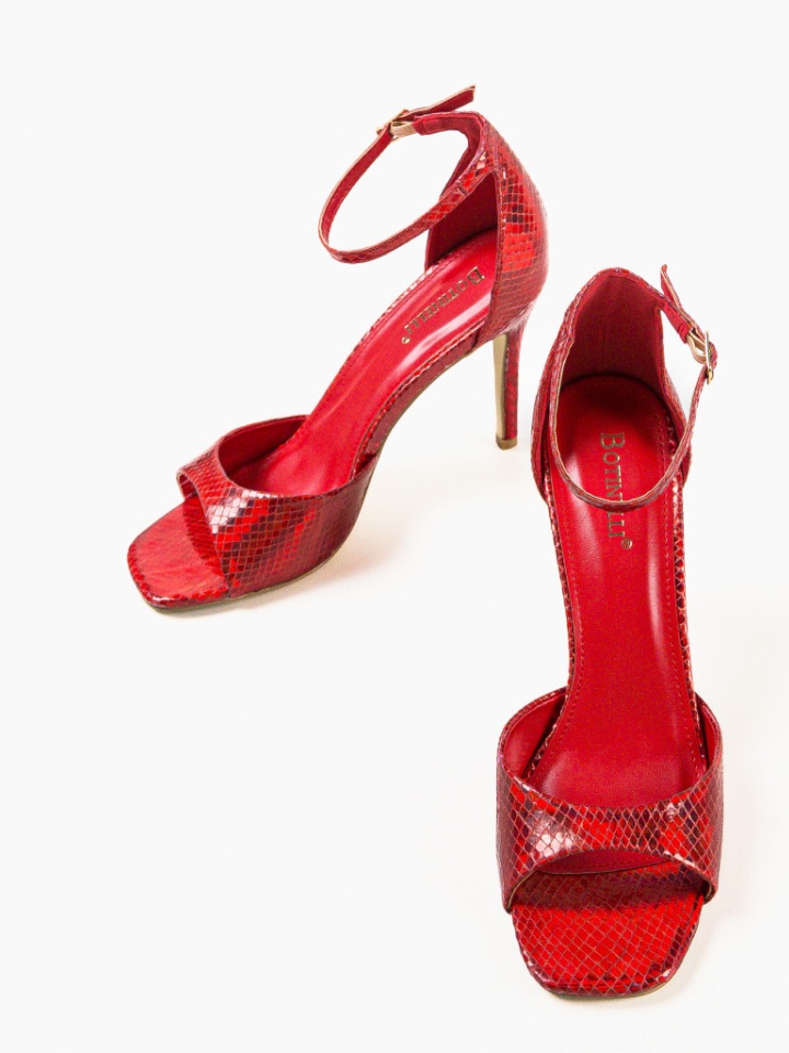 Sandale cu toc Lekaz Negri