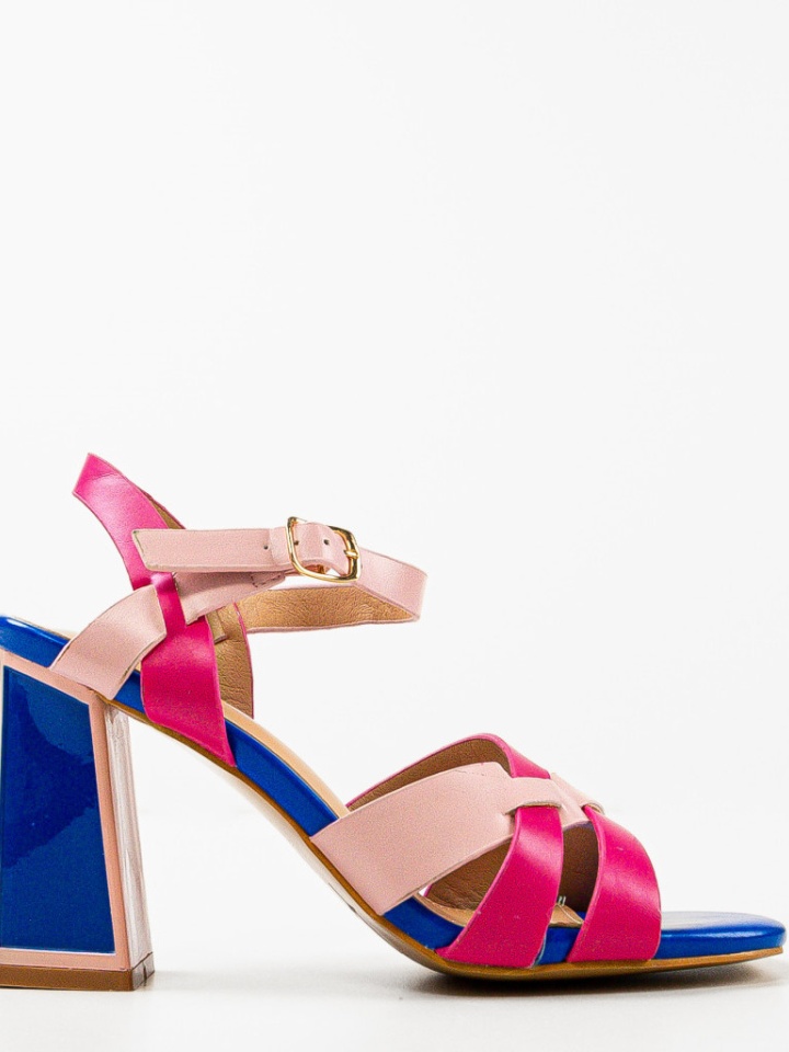 Sandale cu toc Demoph Negre