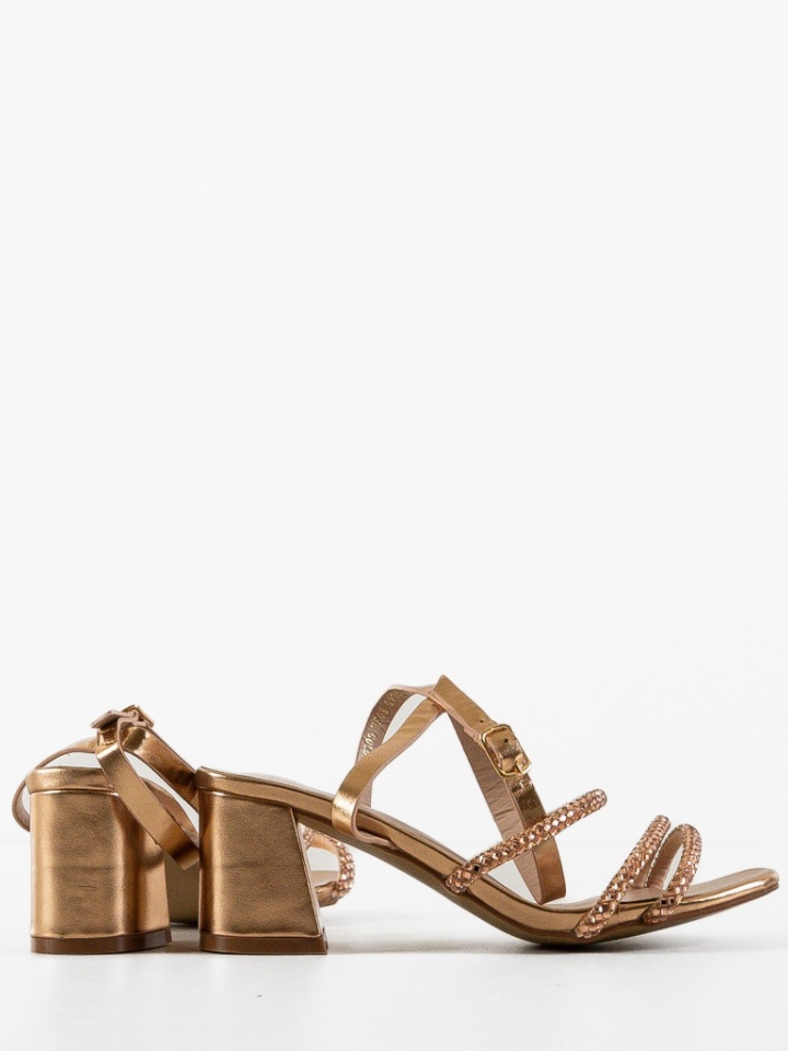 Sandale cu toc Desmie Roze