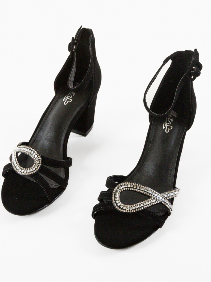 Sandale cu toc Corsant Negre