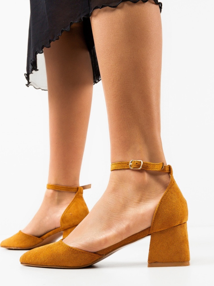 Pantofi dama Elva Camel