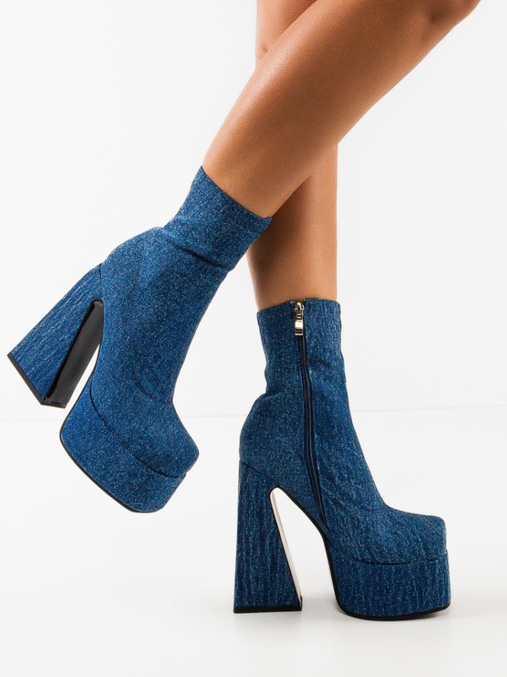 Botine dama Huron Albe