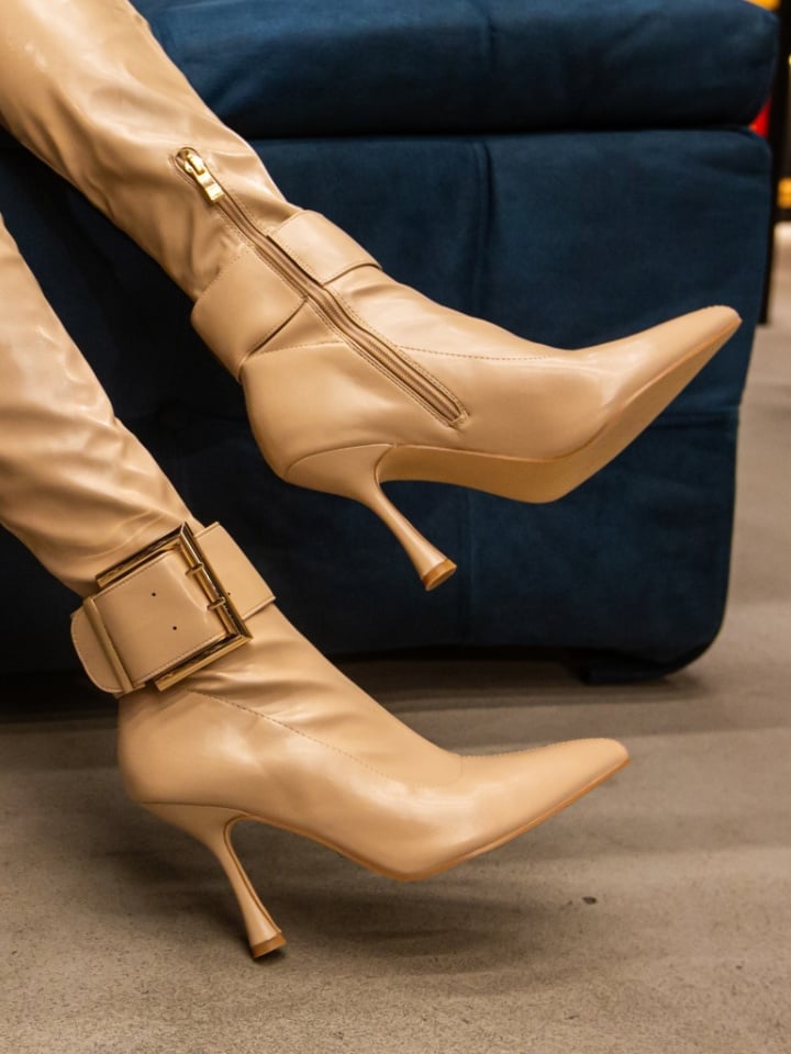 Cizme dama Solenne Bej