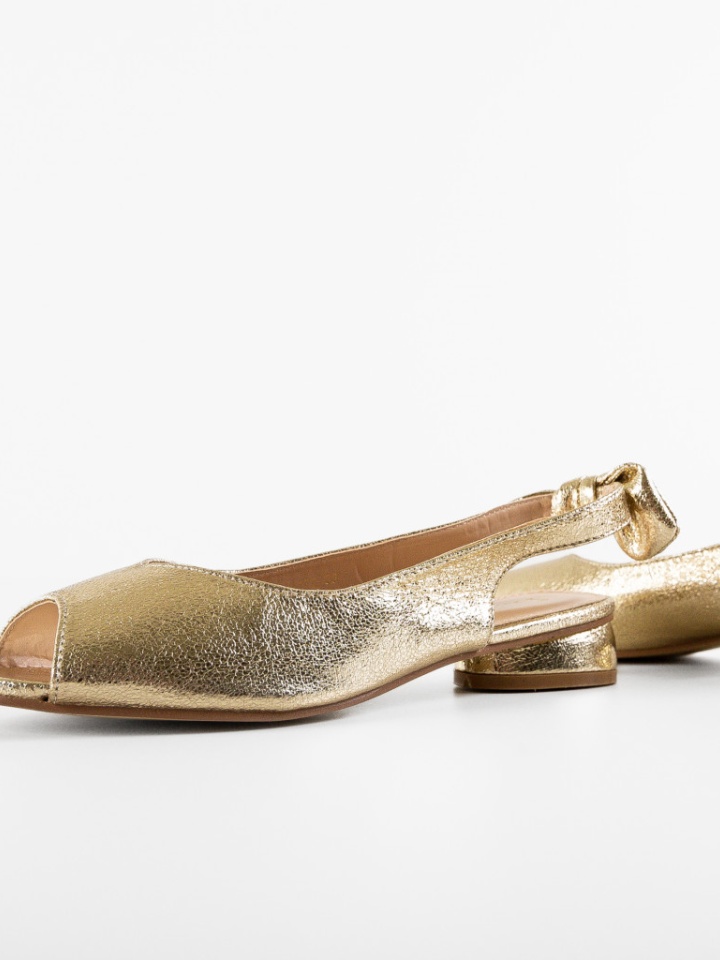 Sandale cu toc Wojc Aurii 2