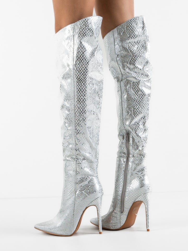 Cizme cu toc Bybyam Galbene