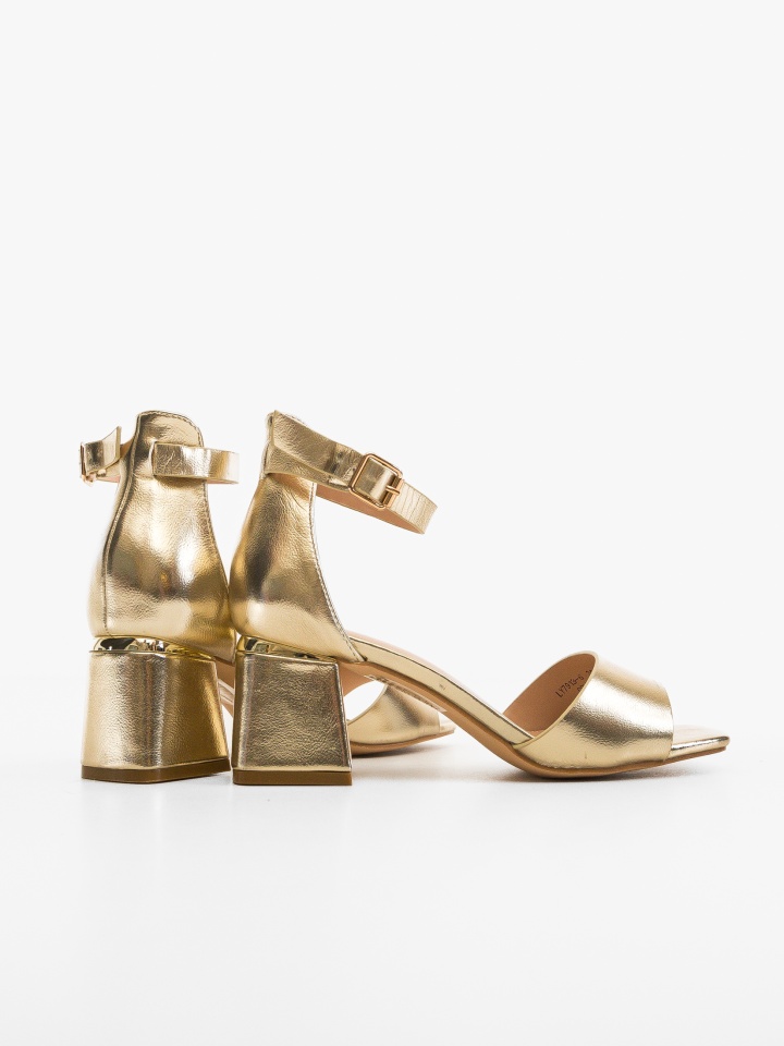 Sandale cu toc Jakub Argintii