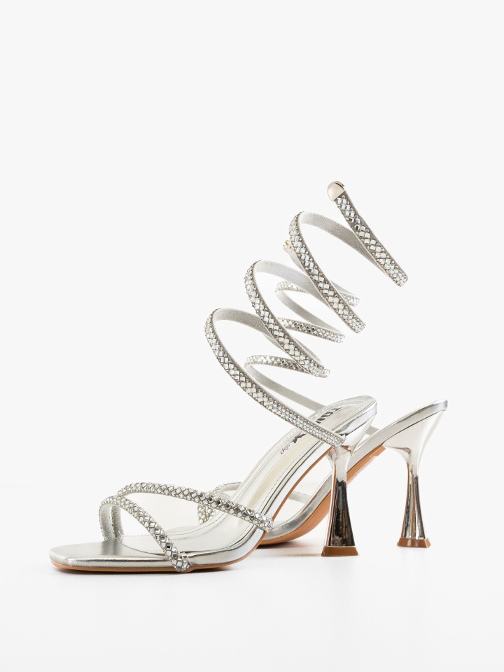 Sandale cu toc Sonia Negre