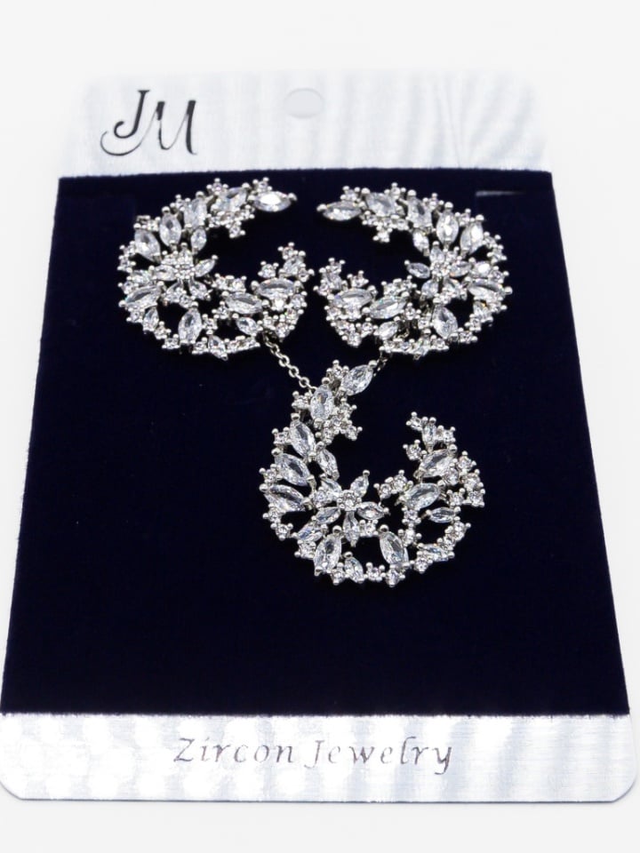 Set bijuterii Edmondo Argintiu