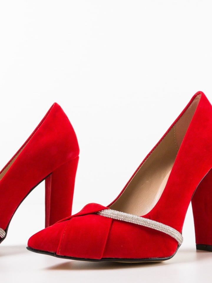 Pantofi cu toc Roka Negri 4