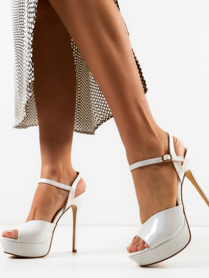 Sandale cu toc Ivy Negre