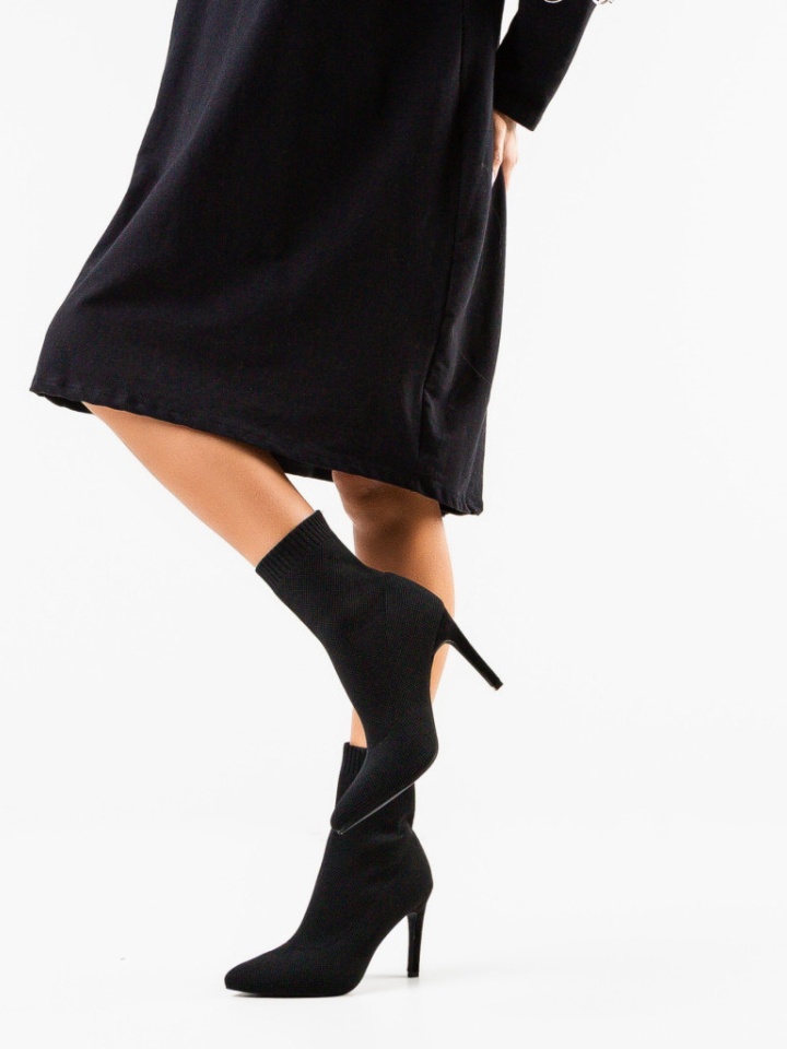 Botine dama Compton Negre