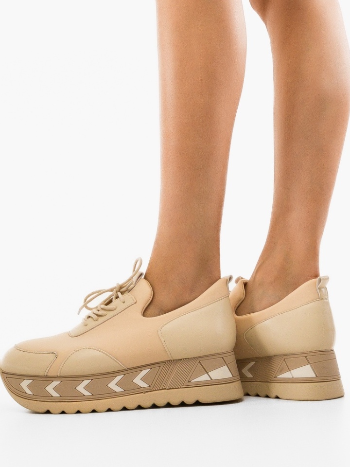 Sneakers dama Gazy Bej