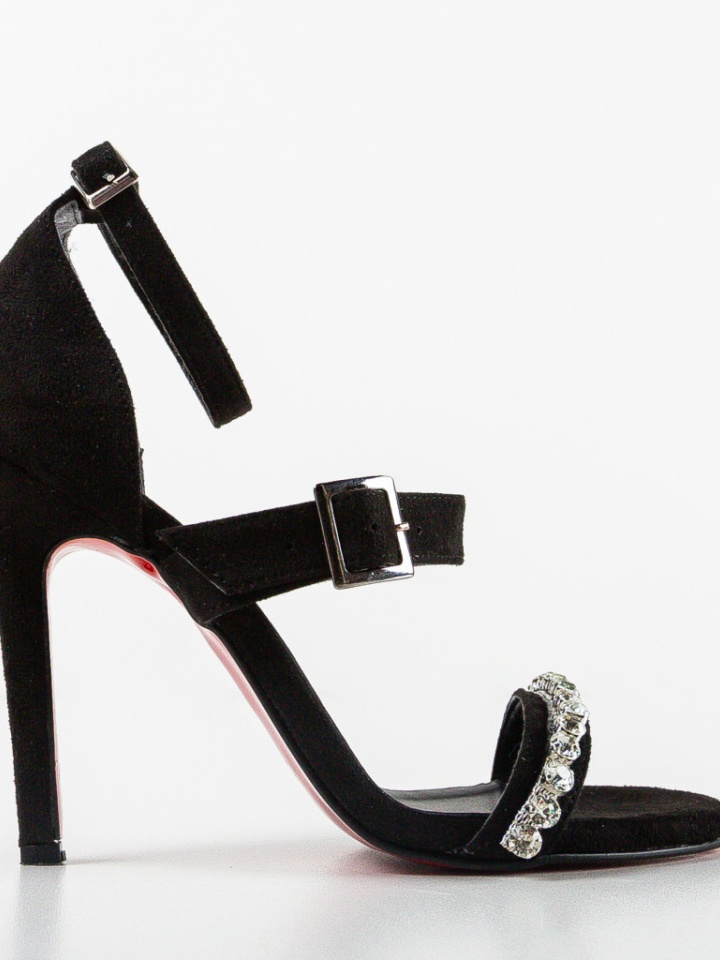 Sandale cu toc Fadana Negri