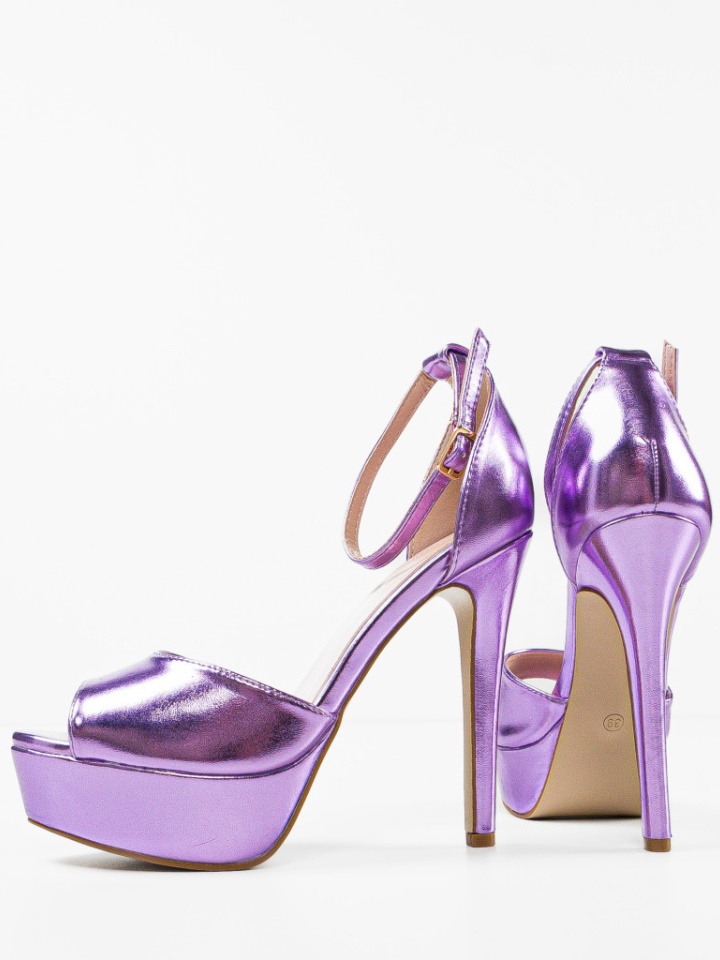 Sandale cu toc Remiel Negre