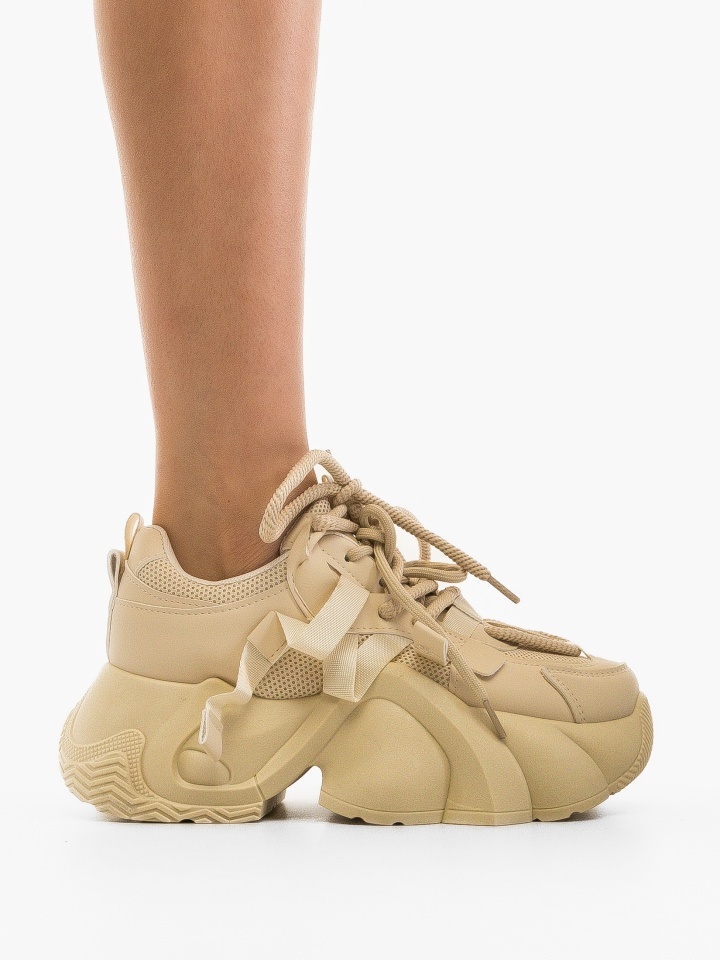 Sneakers dama Thild Bej