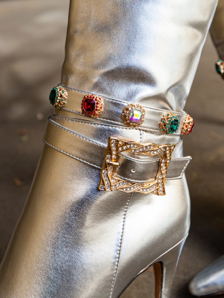 Botine dama Cruz Argintii