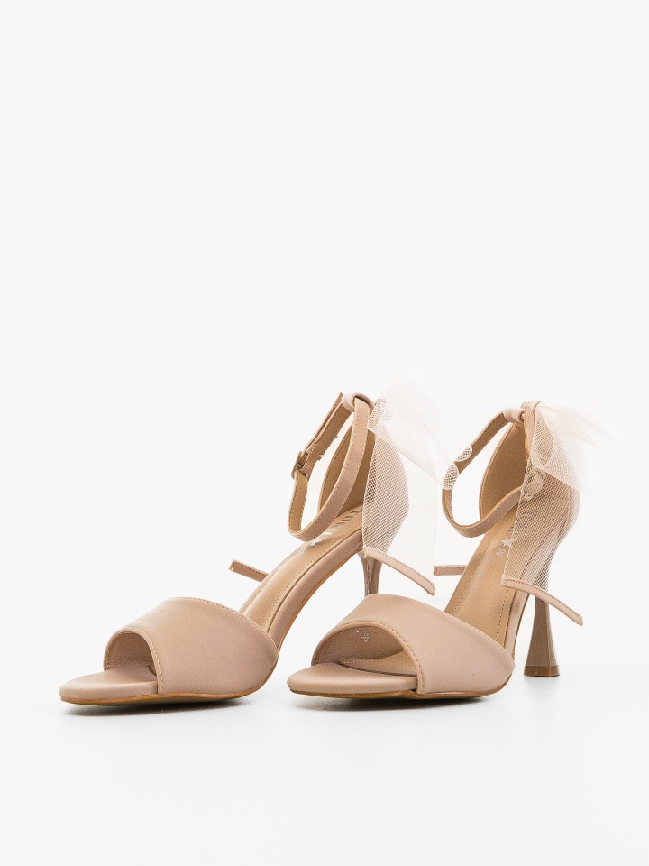 Sandale cu toc Mejia Negre