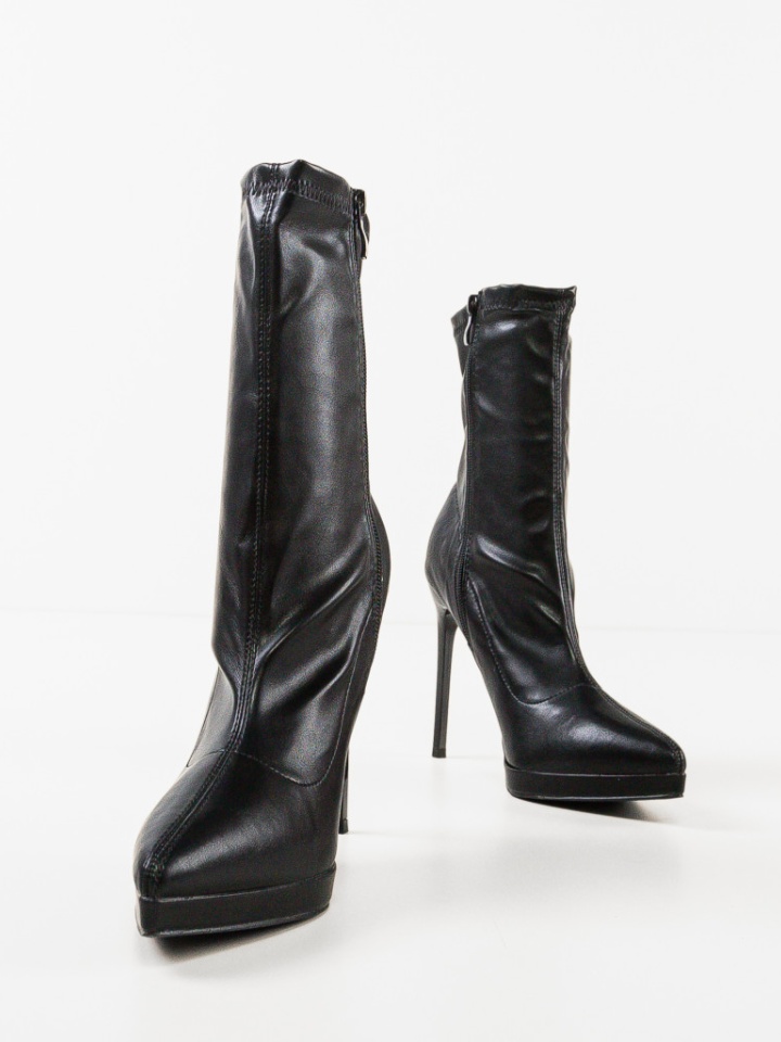 Botine dama Scarl Negre 2