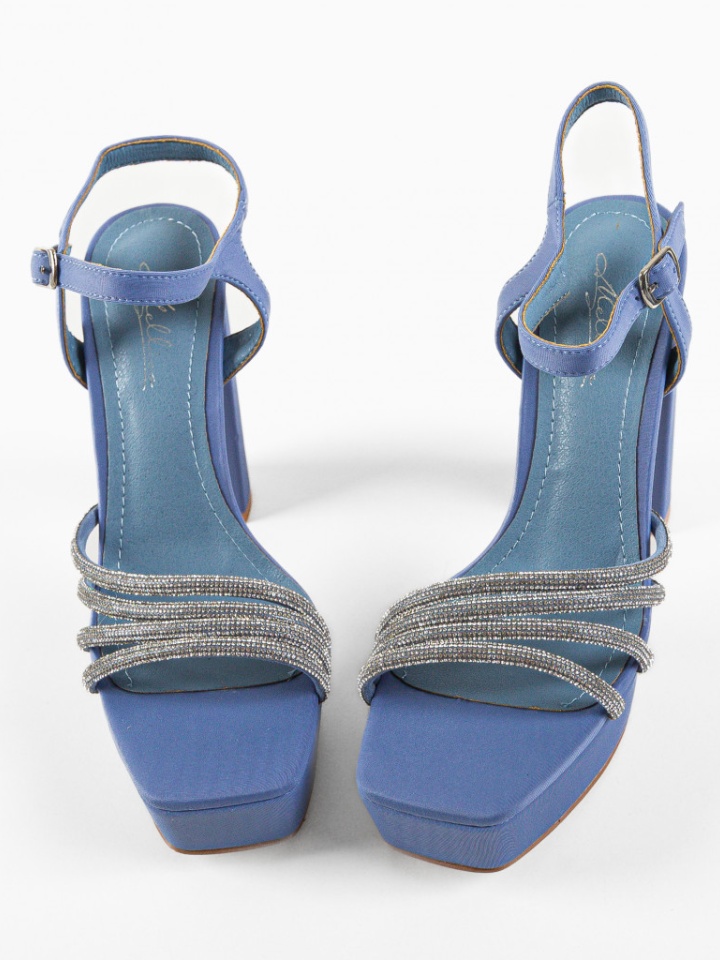 Sandale cu toc Troy Bej