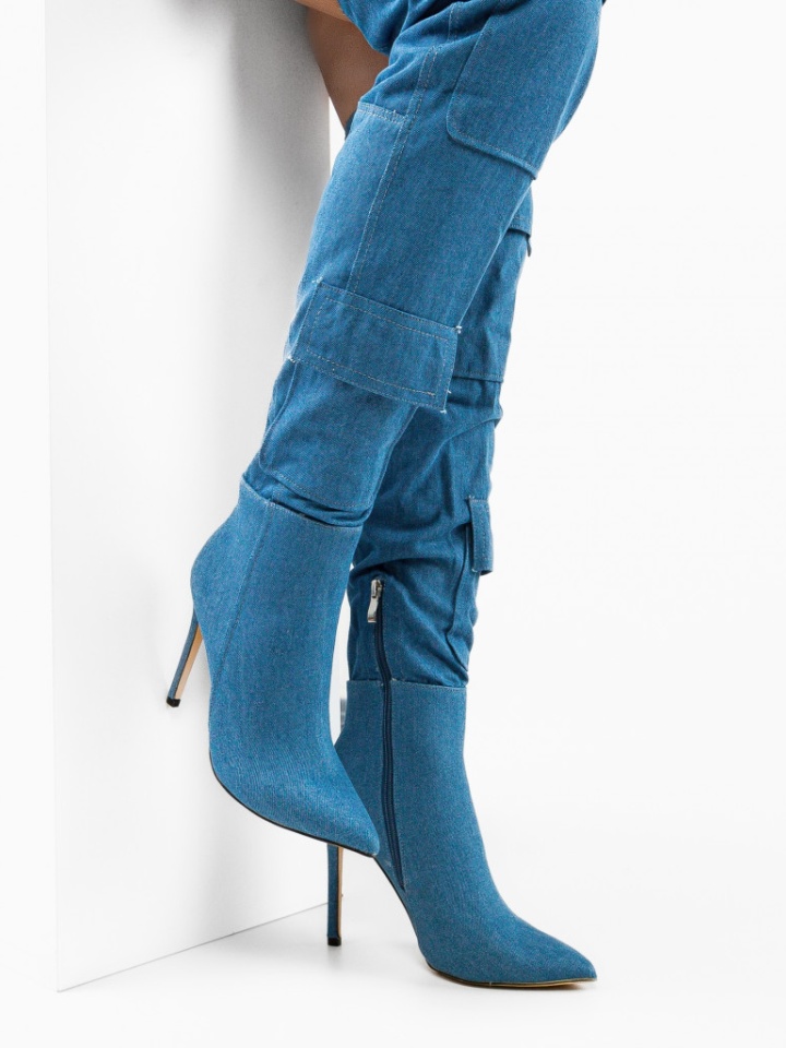 Cizme dama Dona Albastre