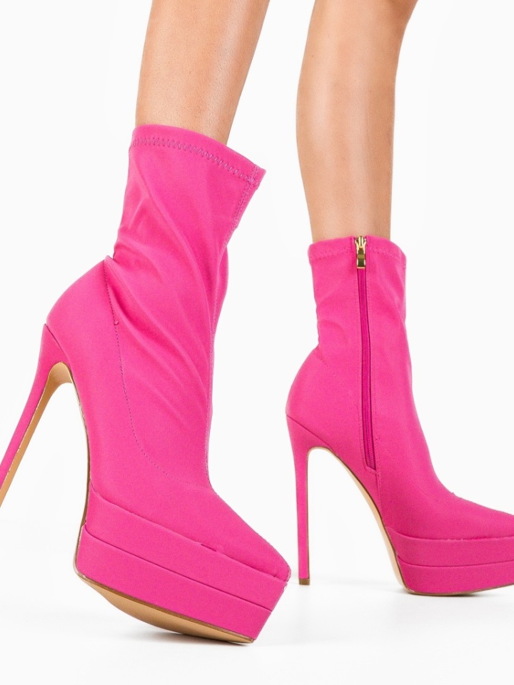 Botine dama Kato Fuchsia
