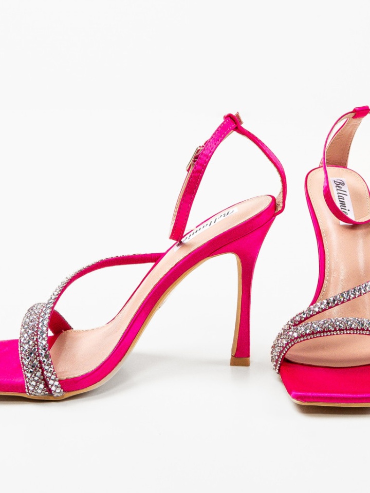 Sandale cu toc Franciszek Fuchsia