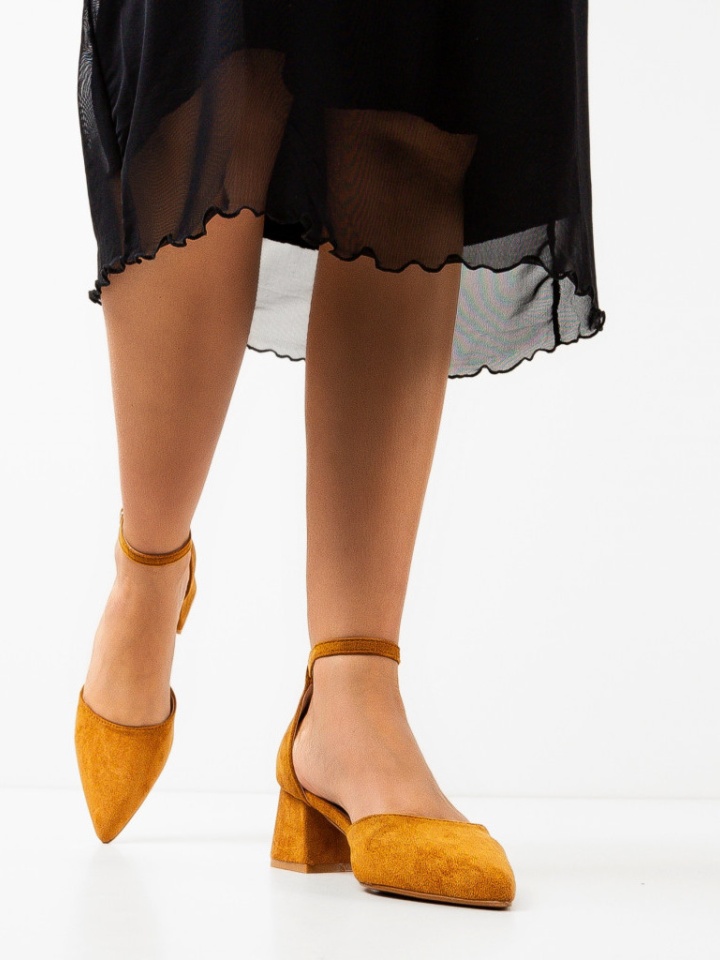 Pantofi dama Elva Camel