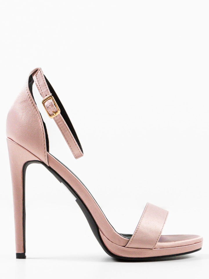 Sandale cu toc Doka Bej