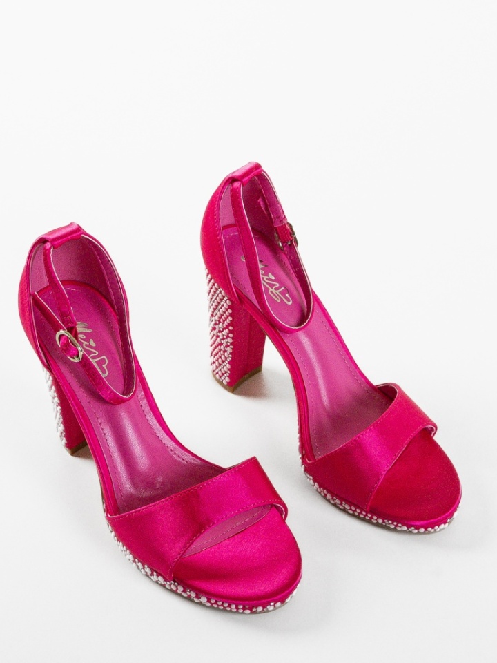 Sandale cu toc Hagen Argintii