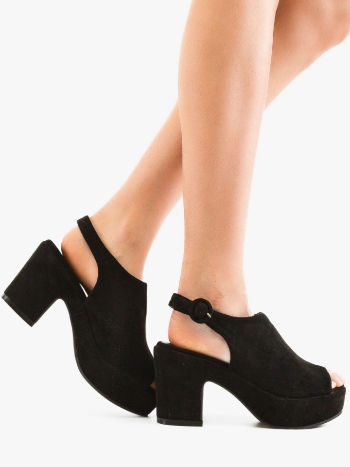 Sandale cu toc Yousuf Negre