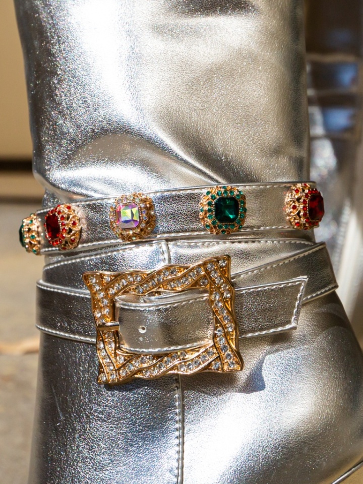 Botine dama Cruz Argintii