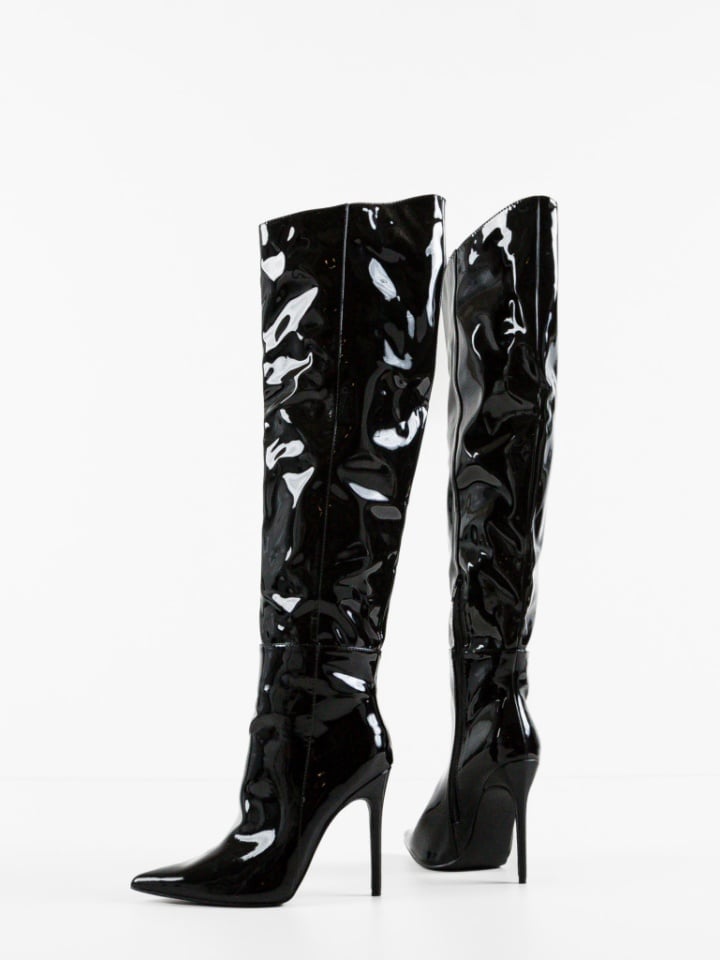 Cizme cu toc Bybyam Galbene