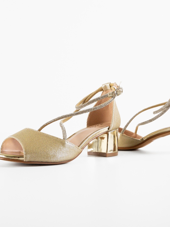 Sandale cu toc Renosa Argintii