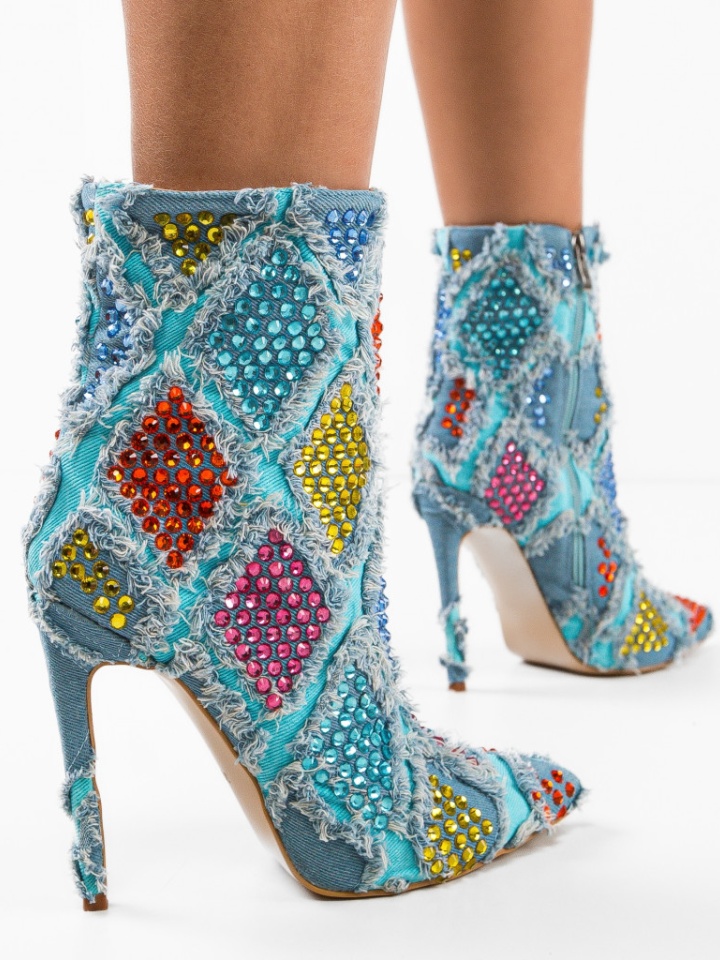 Botine dama Ruomba Albastre