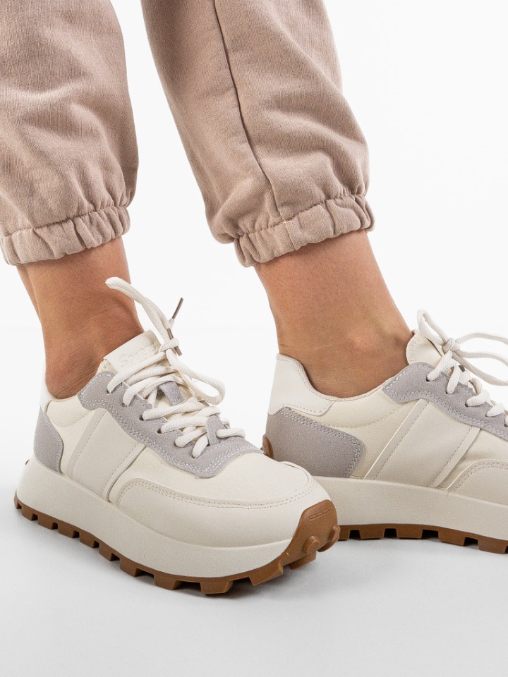 Sneakers dama Feytong Bej