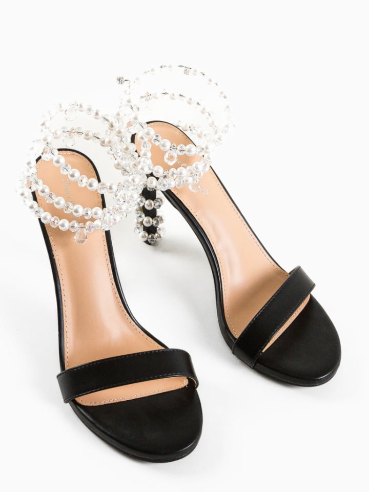 Sandale cu toc Uche Aurii