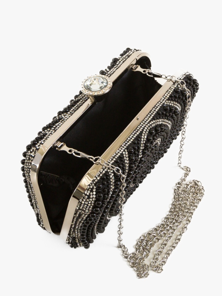 Geanta plic Perlosa Neagra