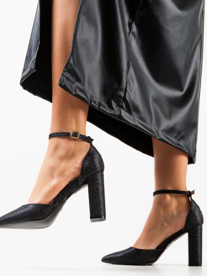 Pantofi cu toc Nakara Aurii 2