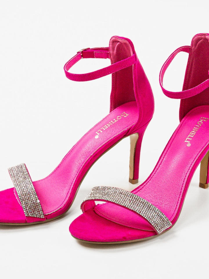 Sandale cu toc Kandrev Fuchsia