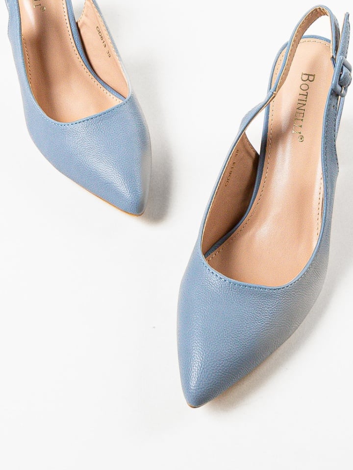 Pantofi cu toc Soka Albastrii