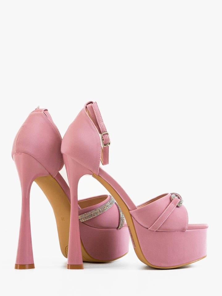 Sandale cu toc Sanguino Rosii