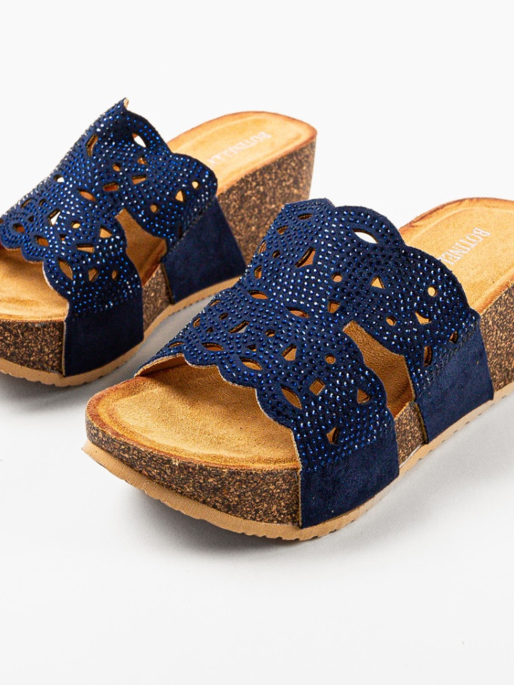 Platforme dama Eloise Bleumarin