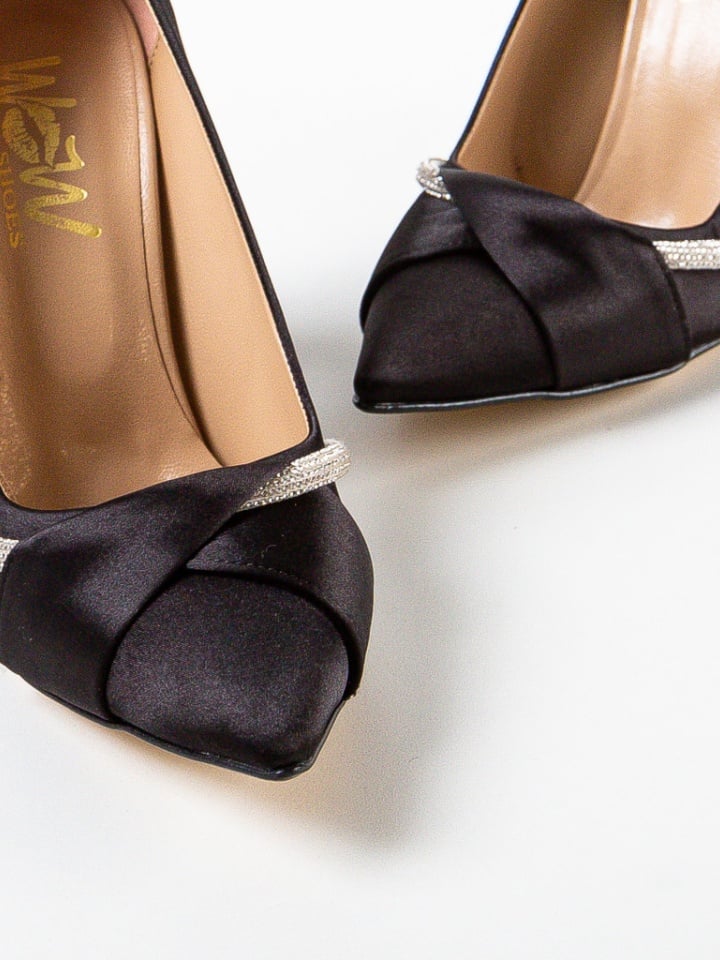 Pantofi cu toc Roka Negri 4