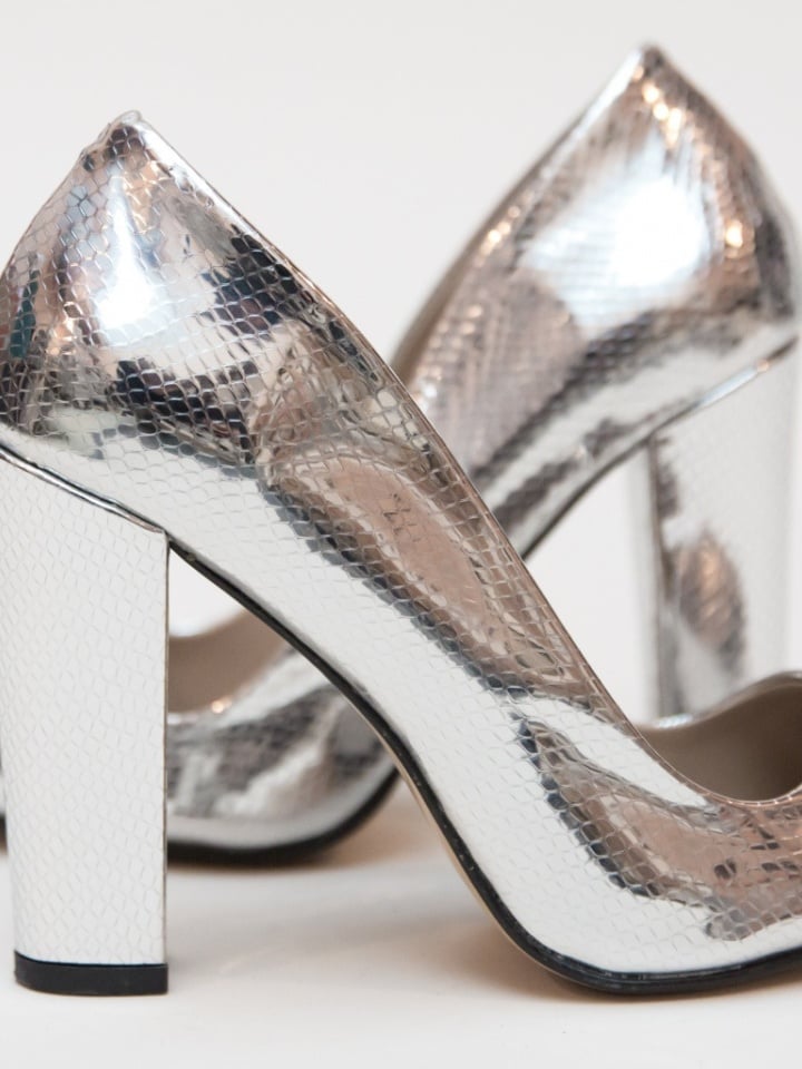 Pantofi Dekor Argintii