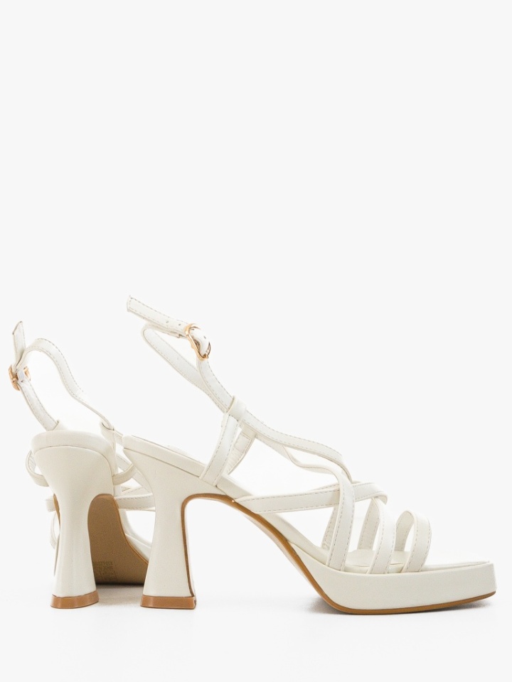 Sandale cu toc Eddie Argintii