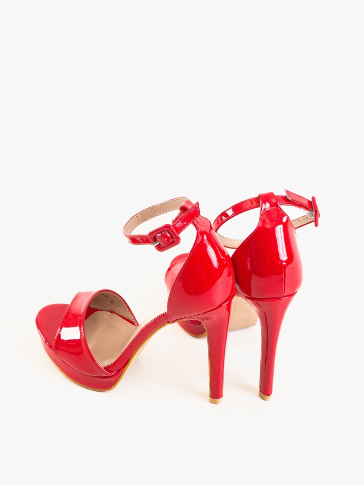 Sandale cu toc Shields Negre 2