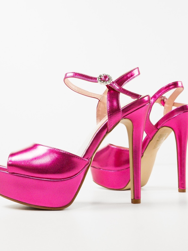 Sandale cu toc Moctez Negre