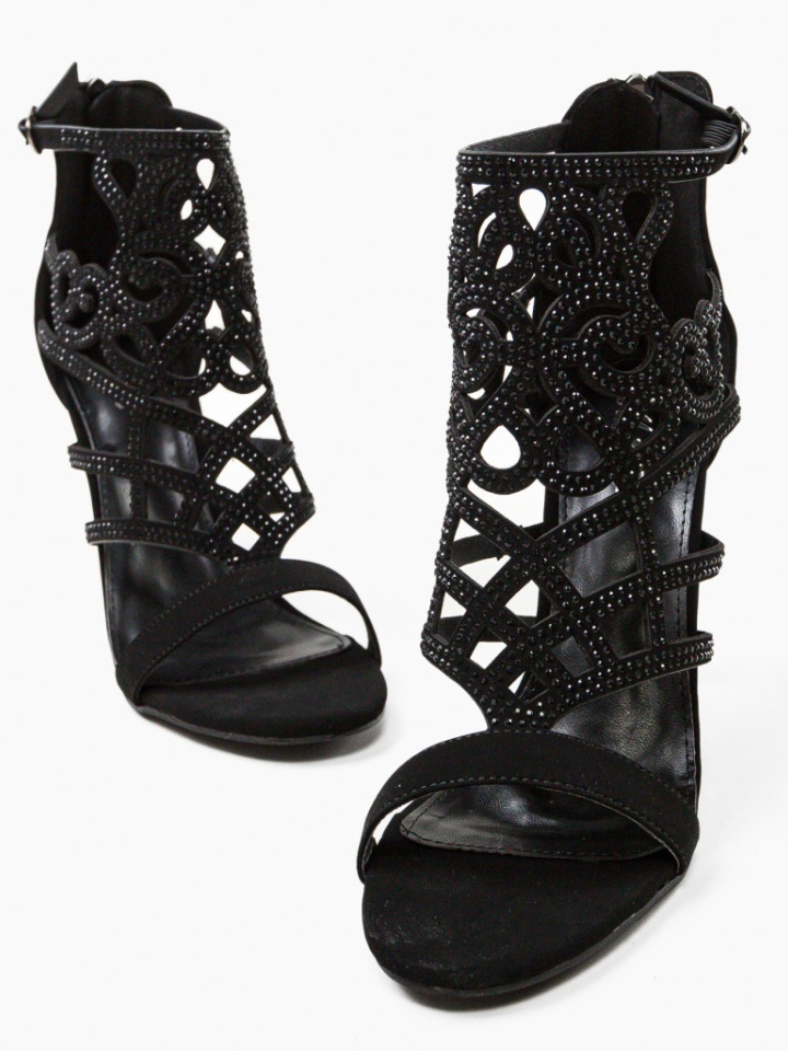 Sandale cu toc Rocky Negre 2